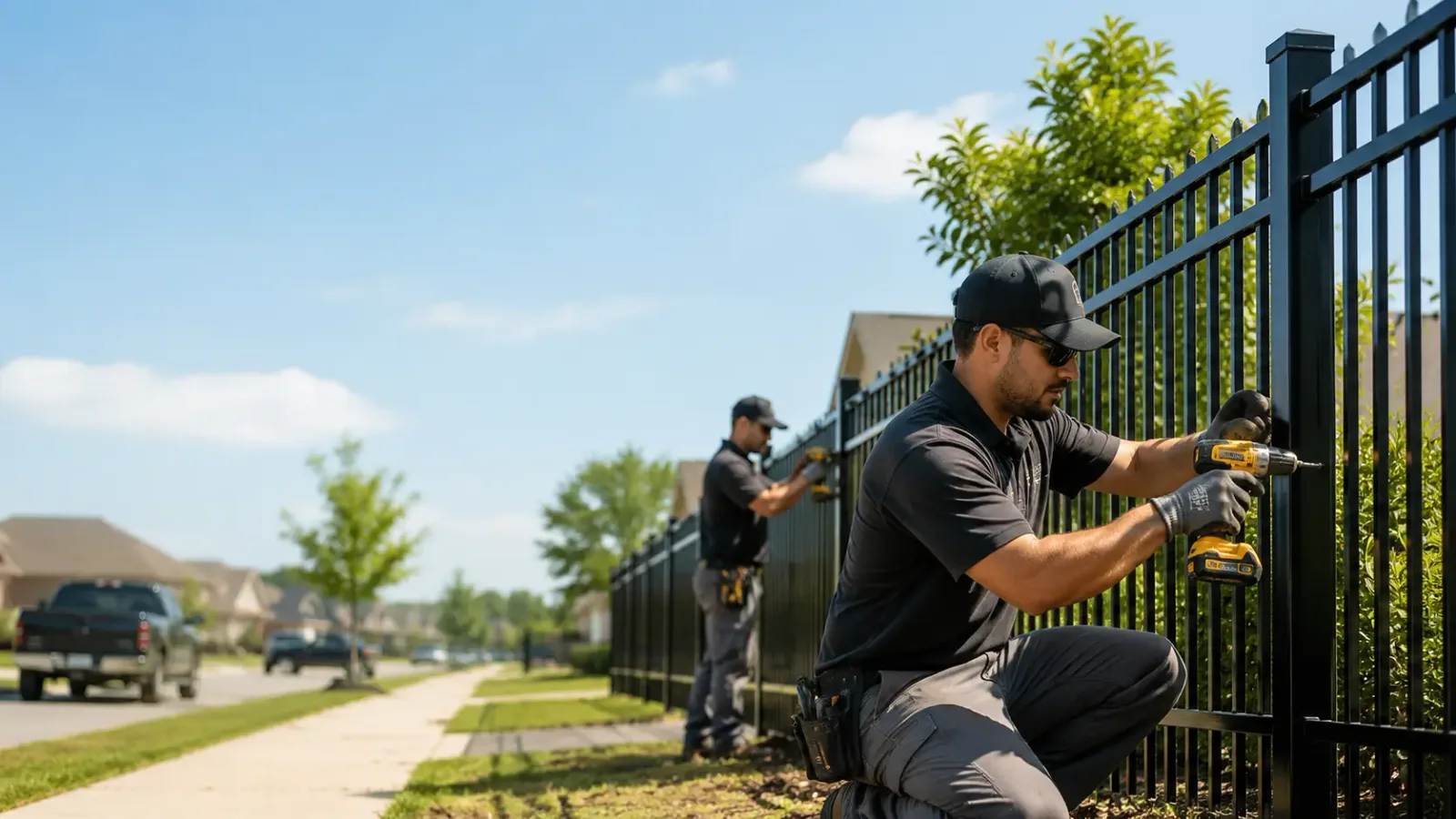 Metal Fence Installation in Lequire, OK